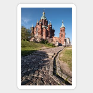 Cobblestones and the Cathedral Sticker